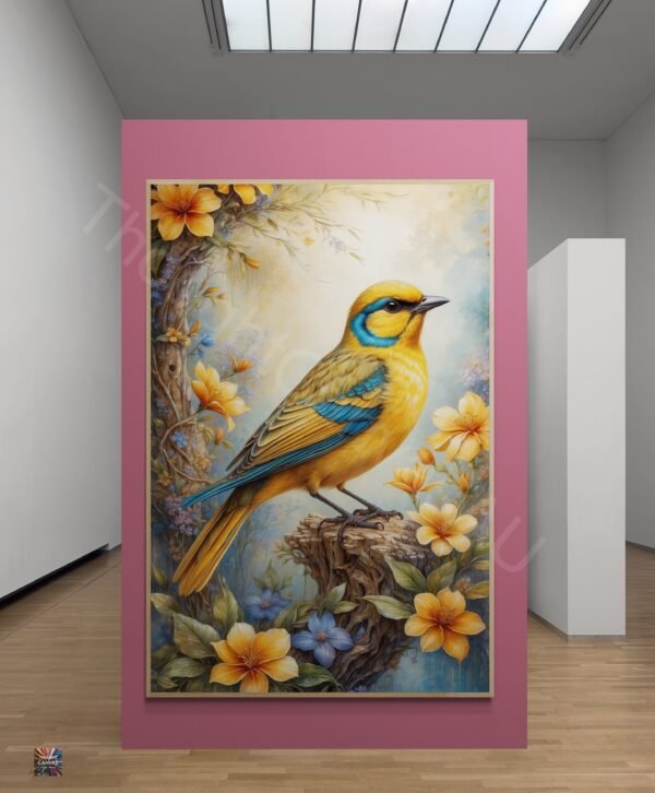 Beautiful Bird Wall Art | Floral Bird Print | Digital Download | Nature Decor | Home Decor | Bird Art | Instant Download | 3