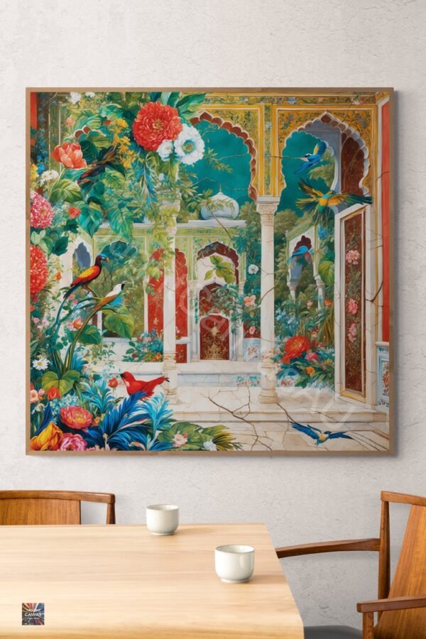 Mughal Garden Wall Art | Digital Print | Indian Palace Art |  Vintage Mughal Aesthetic | Home Decor | Instant Download | 2