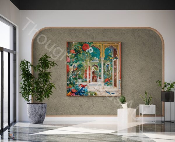 Mughal Garden Wall Art | Digital Print | Indian Palace Art |  Vintage Mughal Aesthetic | Home Decor | Instant Download | 2 - Image 3
