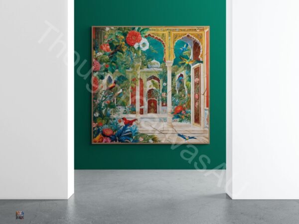 Mughal Garden Wall Art | Digital Print | Indian Palace Art |  Vintage Mughal Aesthetic | Home Decor | Instant Download | 2 - Image 4