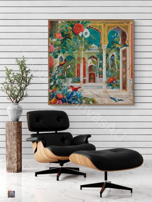 Mughal Garden Wall Art | Digital Print | Indian Palace Art |  Vintage Mughal Aesthetic | Home Decor | Instant Download | 2 - Image 5