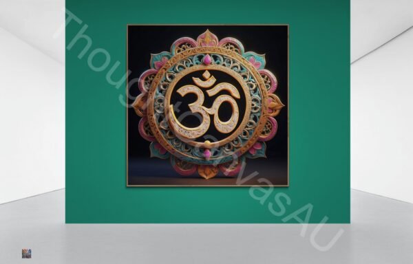 Om Symbol Printable | Digital Art Print I Wall Decor | Spiritual Download | Yoga Meditation Gift | Mindfulness Wall Decor | Instant Download