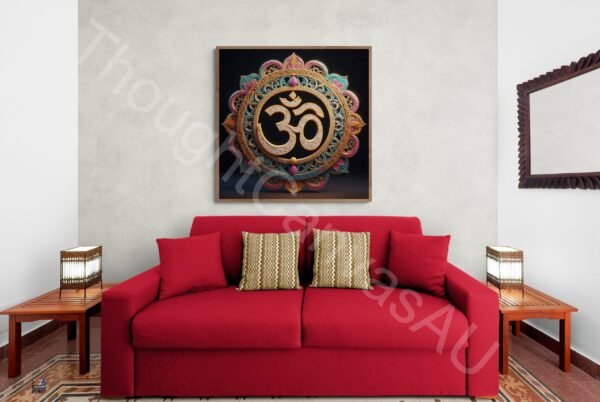 Om Symbol Printable | Digital Art Print I Wall Decor | Spiritual Download | Yoga Meditation Gift | Mindfulness Wall Decor | Instant Download - Image 3