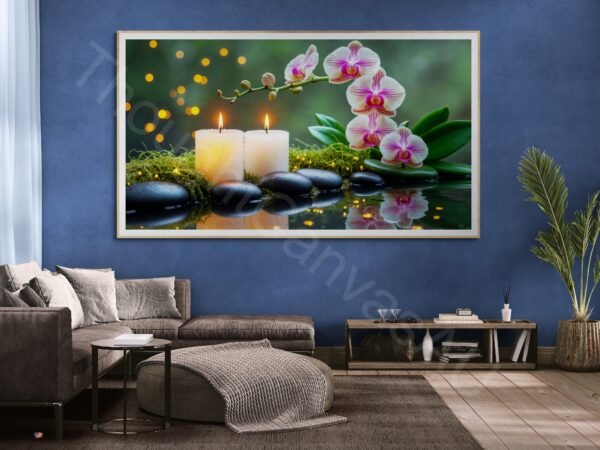 Candle and Orchids 1 - 2