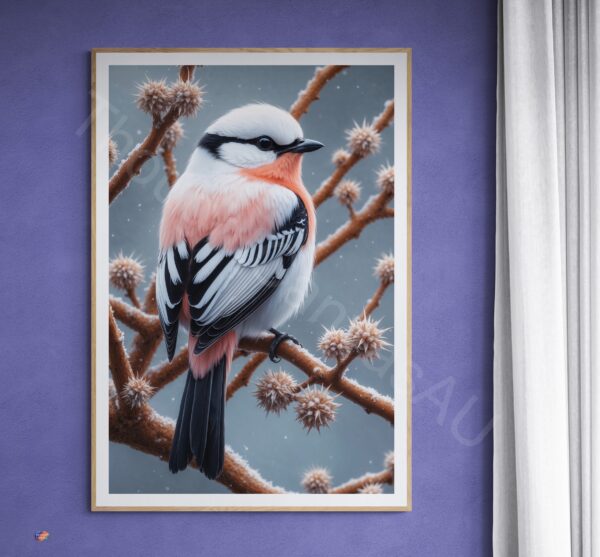 Pink and White Bird 1 - 3