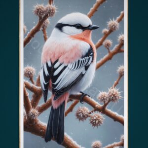 Pink and White Bird 1 - 4