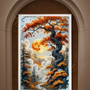 Surreal Orange Leaf Tree 1 - 3