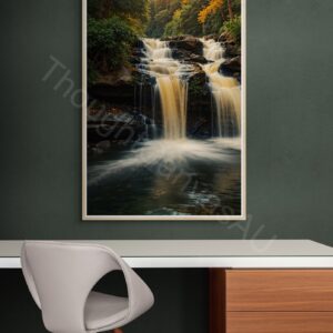 Waterfall Landscape Art Print 1 - 1