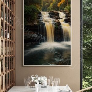 Waterfall Landscape Art Print 1 - 2