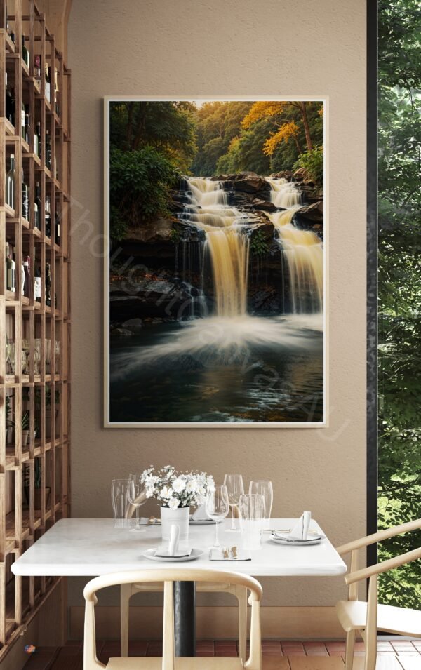 Waterfall Landscape Art Print 1 - 2