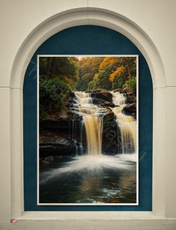 Waterfall Landscape Art Print 1 - 3