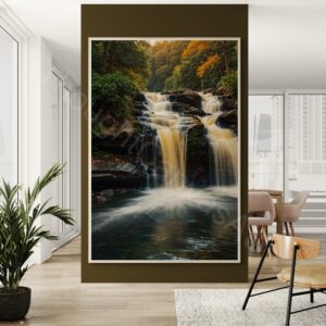 Waterfall Landscape Art Print 1 - 4