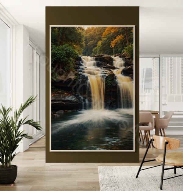 Waterfall Landscape Art Print 1 - 4