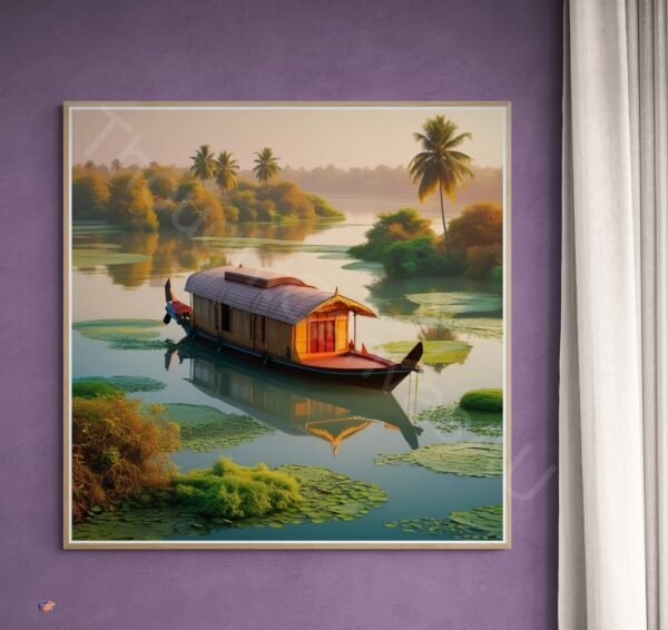 Kerala Houseboat Art 1 - 2