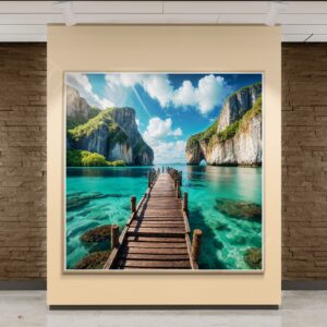 Turquoise Sea Boardwalk Art 1 - 2