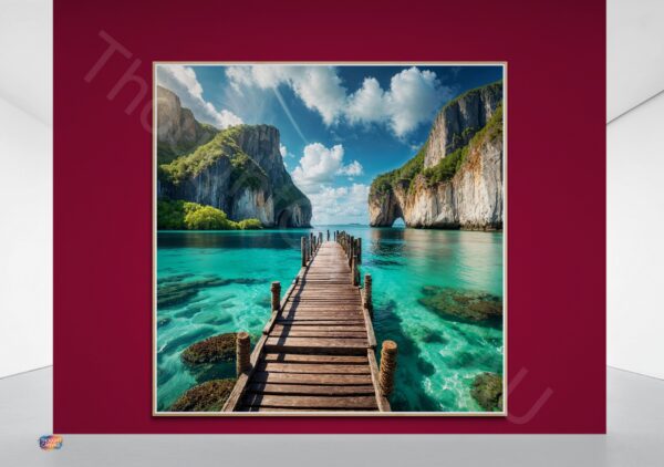 Turquoise Sea Boardwalk Art 1 - 3
