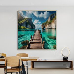 Turquoise Sea Boardwalk Art 1 - 4