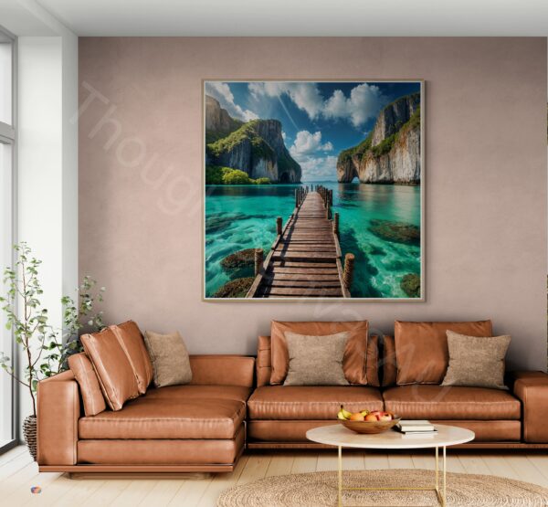 Turquoise Sea Boardwalk Art 1 - 6