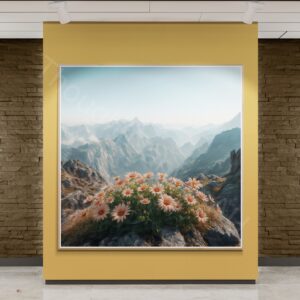 Vibrant Mountain Floral Art 1 - 1