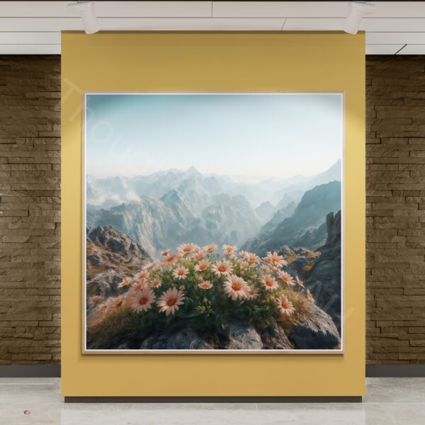 Vibrant Mountain Floral Art 1 - 1