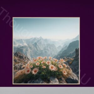 Vibrant Mountain Floral Art 1 - 2