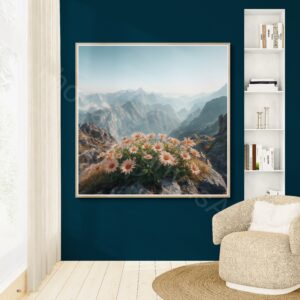 Vibrant Mountain Floral Art 1 - 4