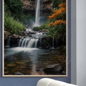 Waterfall Landscape Art Print 2 - 5