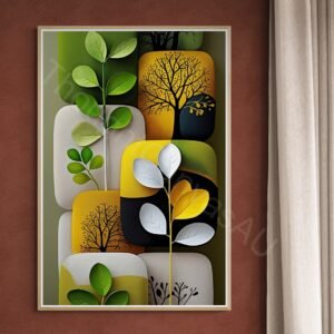 Abstract Plant Art Print 2 - 2