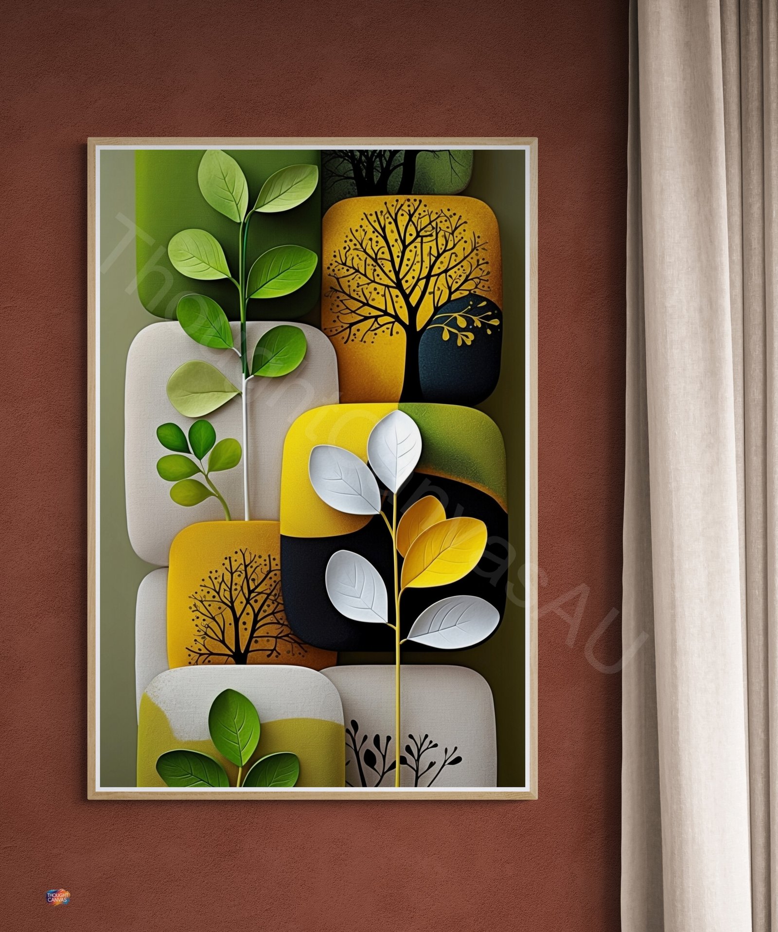 Abstract Plant Art Print 2 - 2