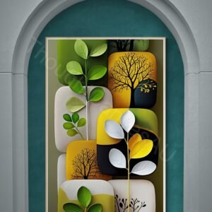 Abstract Plant Art Print 2 - 3