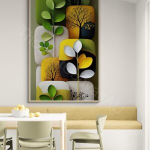Abstract Plant Art Print 2 - 4