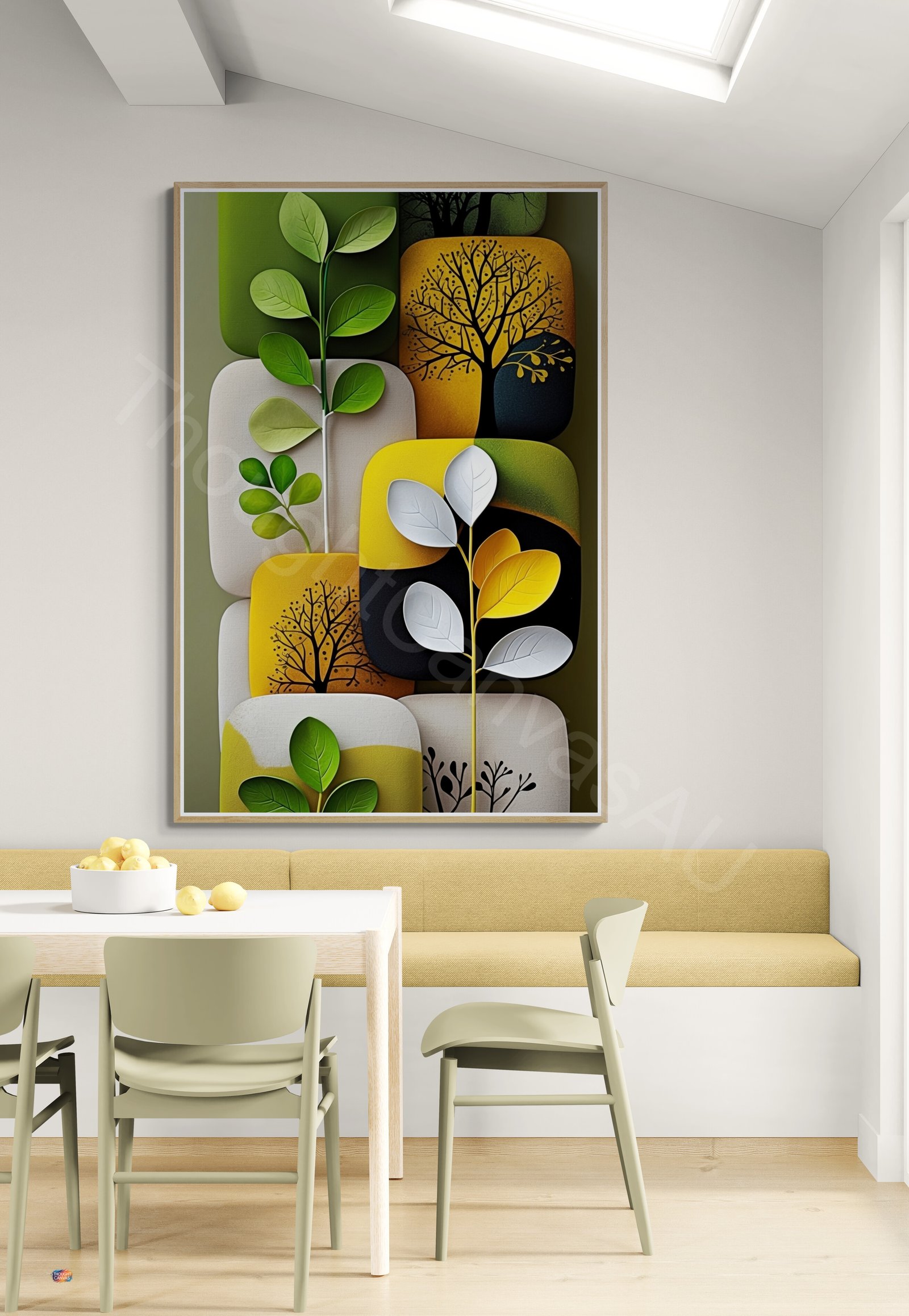 Abstract Plant Art Print 2 - 4