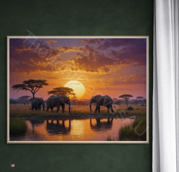 Serene African Wildlife Art 1 - 1