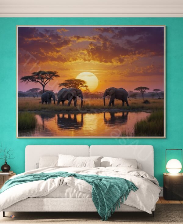 Serene African Wildlife Art 1 - 3