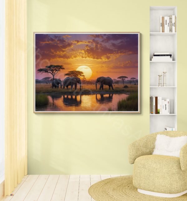 Serene African Wildlife Art 1 - 4