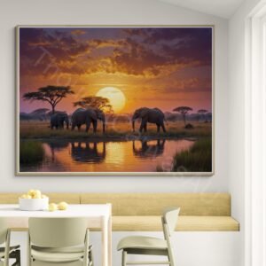 Serene African Wildlife Art 1 - 5