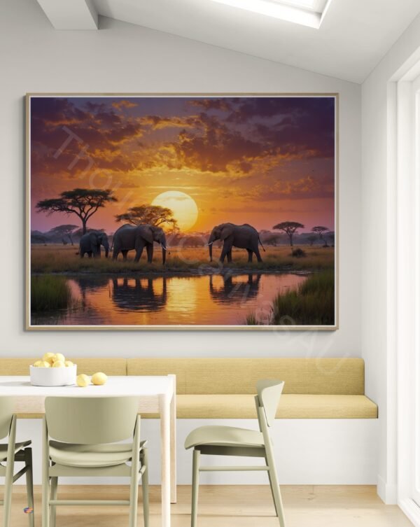Serene African Wildlife Art 1 - 5