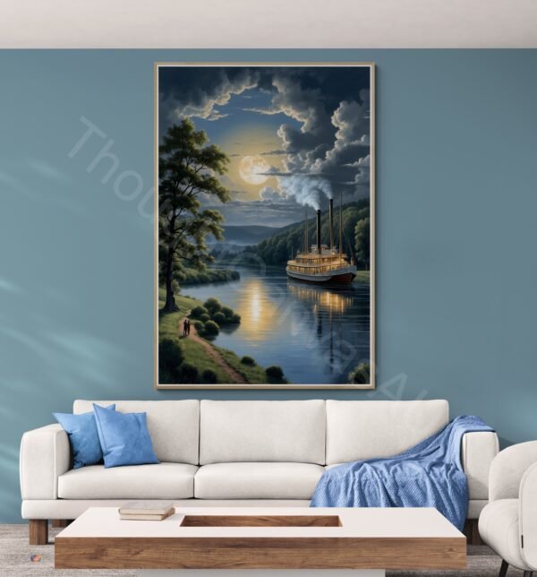 Tranquil Night River Art 1 - 4