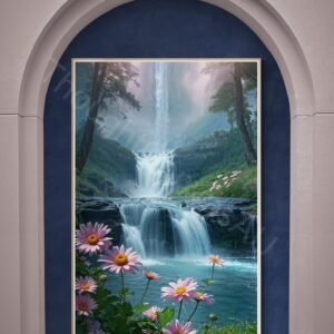 Tranquil Waterfall Art 1 - 3