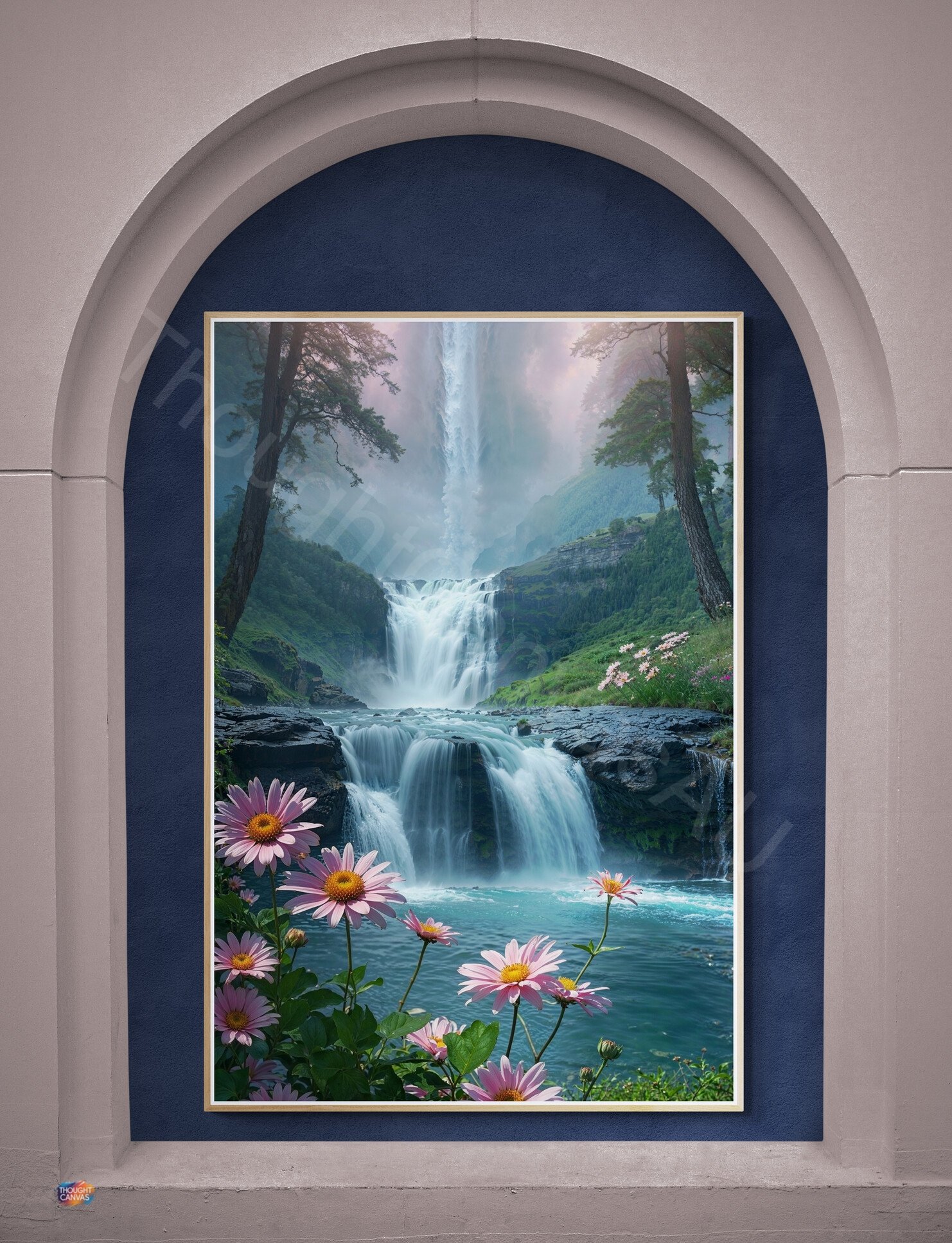 Tranquil Waterfall Art 1 - 3