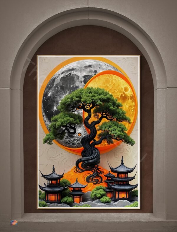 Vibrant Cosmic Tree 1 - 2