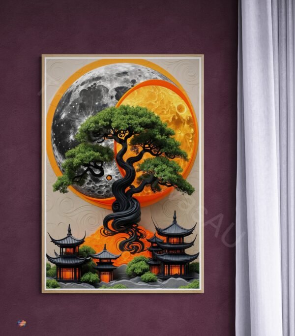 Vibrant Cosmic Tree 1 - 4