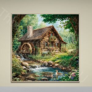 Waterwheel Cabin Print 1 - 2