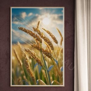 Golden Wheat Field Art Print 1 - 3