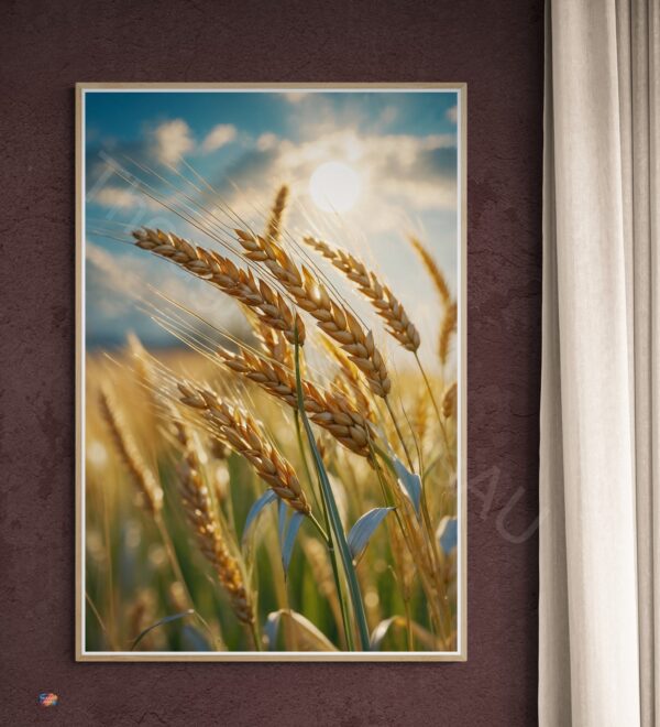 Golden Wheat Field Art Print 1 - 3
