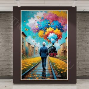 Man Walking to Train 1 - 3