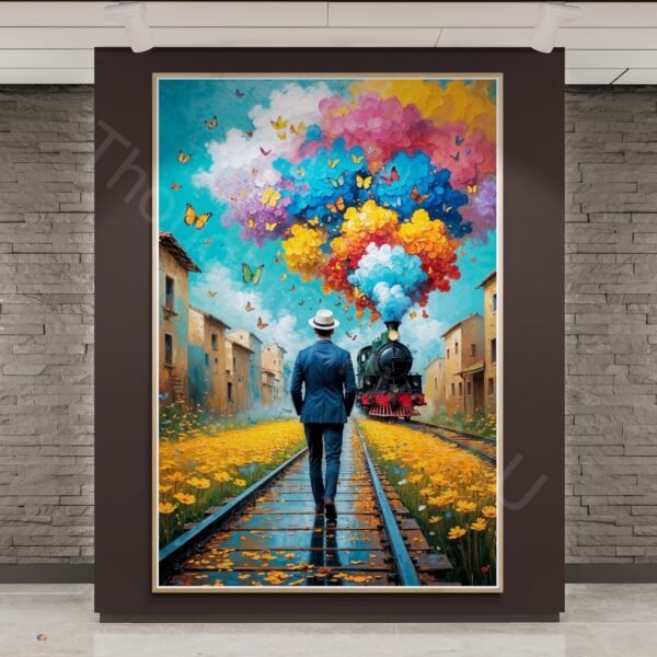 Man Walking to Train 1 - 3