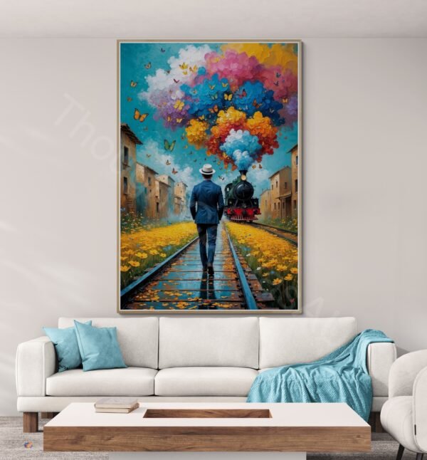 Man Walking to Train 1 - 4