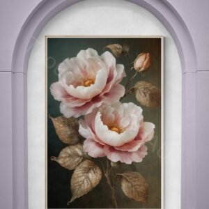 Surreal Pink Floral Art 1 - 2