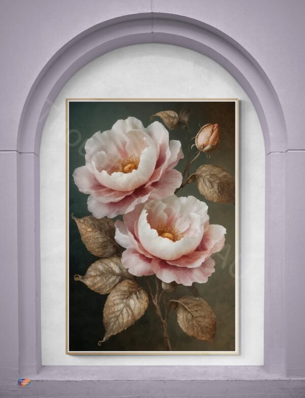 Surreal Pink Floral Art 1 - 2